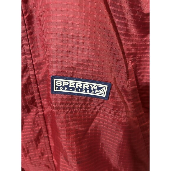 Sperry Top Sider Full Zip Jacket Mens Medium Hidden Hood Adjustable Bottom - Picture 2 of 11